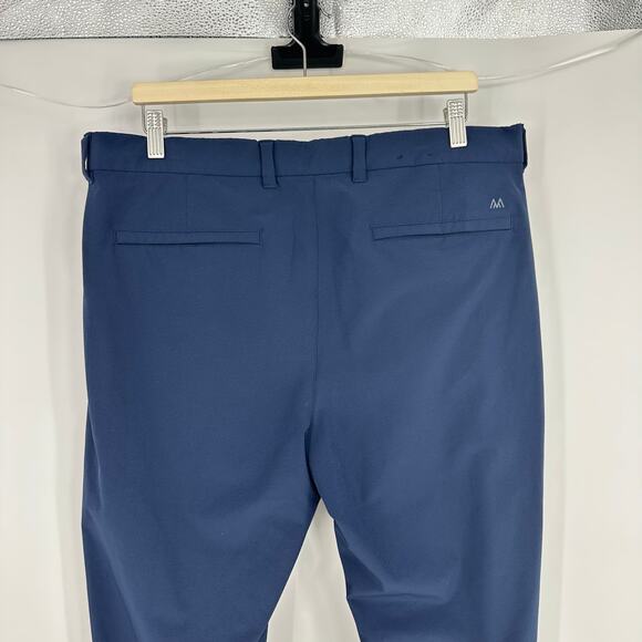 Mizzen Main Helmsman Pants Mens 36x30 Blue Performance Athletic Tapered Stretch - Picture 9 of 12